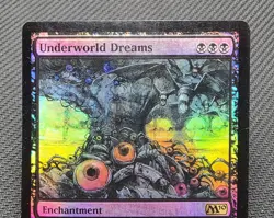 MTG FOIL Underworld Dreams- DAMAGED -Magic 2010 Magic the Gathering Card # 115 - Image 3