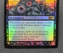 MTG FOIL Underworld Dreams- DAMAGED -Magic 2010 Magic the Gathering Card # 115 - Image 4