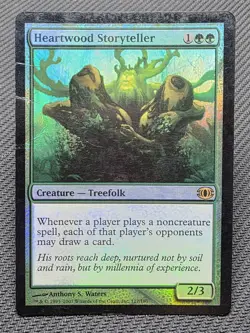 MTG FOIL Heartwood Storyteller- DAMAGED -Future Sight Magic Card # 127 - Image 1