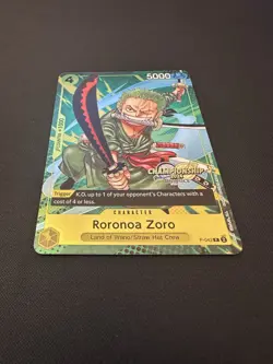 NM Roronoa Zoro Championship 2024 Event Pack Promo (P-042) One Piece Card Game - Image 2