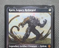 MTG FOIL ETCHED Karn, Legacy Reforged- DAMAGED -MOM: The Aftermath Magic Card - Image 3