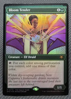 MTG FOIL Bloom Tender- DAMAGED -Special Guests Magic the Gathering Card # 079 - Image 1