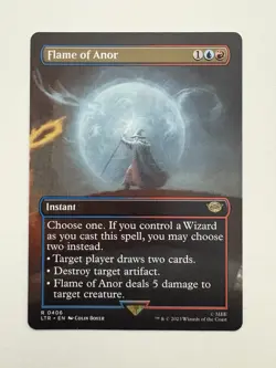 Flame of Anor Borderless MTG Magic the Gathering Card NM Near Mint LTR - Image 1