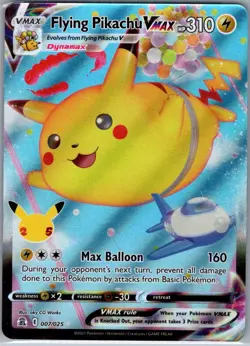Flying Pikachu VMAX 007/025 Celebrations - Pokemon Card - NM - Image 1