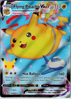 Flying Pikachu VMAX 007/025 Celebrations - Pokemon Card - NM - Image 1