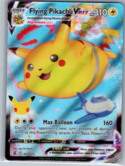 Flying Pikachu VMAX 007/025 Celebrations - Pokemon Card - NM - Image 1