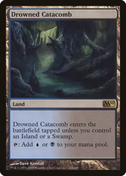 Drowned Catacomb Magic 2010 / M10 PLD Land Rare MAGIC GATHERING CARD ABUGames - Image 1