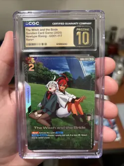 Gundam Card Game Eng The Witch and the Bride R+ GD01-117 CGC Graded Pristine 10 - Image 1