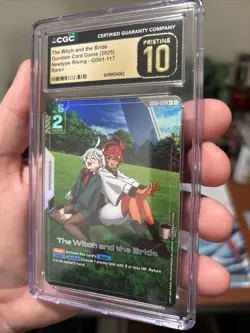 Gundam Card Game Eng The Witch and the Bride R+ GD01-117 CGC Graded Pristine 10 - Image 2