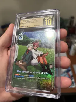 Gundam Card Game Eng The Witch and the Bride R+ GD01-117 CGC Graded Pristine 10 - Image 3