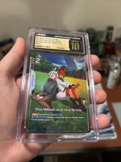 Gundam Card Game Eng The Witch and the Bride R+ GD01-117 CGC Graded Pristine 10 - Image 4