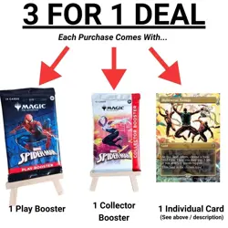 MTG Spider-Man Collector + Play Booster + Multiversal Passage #206 NM Foil Card - Image 1