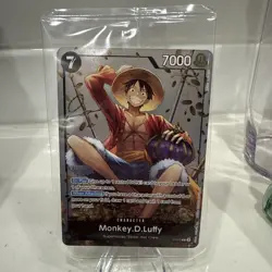 P-075 Monkey.D.Luffy Promo Card TS-02 Tin Set 02 ENGLISH SEALED - Image 1
