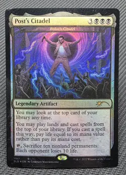 MTG FOIL Bolas's Citadel- DAMAGED -Post Malone Secret Lair Drop Magic Card #1187 - Image 1