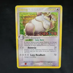 SLAKING 15/107 EX Deoxys Holo Pokemon Card LP - Image 1