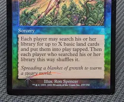 MTG FOIL New Frontiers- DAMAGED -Odyssey Magic the Gathering Card # 257 - Image 4