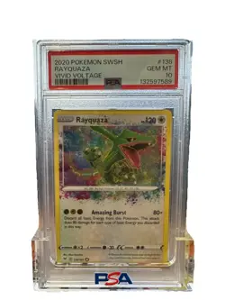 Pokemon TCG Rayquaza Vivid Voltage Holo Card 138/185 Amazing Rare Psa 10 - Image 1