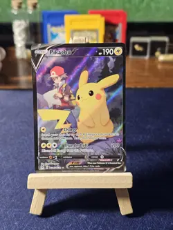 Pikachu V TG16/TG30 Swsh11: Lost Origin Trainer Gallery Holo Card Name: Pikachu - Image 1