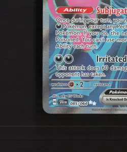 Pecharunt ex 085/064 Shrouded Fable Full Art Ultra Rare Holo Pokemon Card NM - Image 5