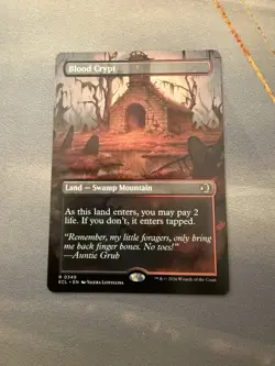 Blood Crypt MINT Borderless 349 Lorwyn Eclipsed Regular ECL MTG Rare Unplayed NM - Image 1