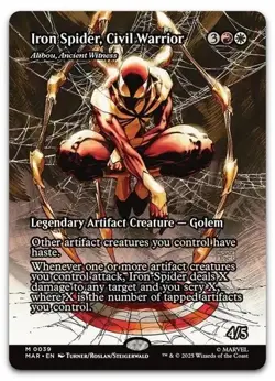 Iron Spider, Civil Warrior – Marvel (MAR) 0039 NM Borderless Regular MTG - Image 1