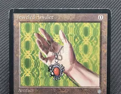MTG Jeweled Amulet- DAMAGED -Ice Age Magic the Gathering Card # 326 - Image 3