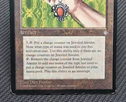MTG Jeweled Amulet- DAMAGED -Ice Age Magic the Gathering Card # 326 - Image 4