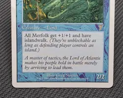 MTG Lord of Atlantis- DAMAGED -7th Edition Magic the Gathering Card # 083 - Image 4