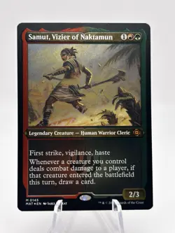 Samut, Vizier of Naktamun 0145 Erched Foil MOM: The Aftermath MAT MTG NM - Image 1