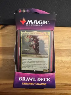 Magic The Gathering Brawl Deck Knights' Charge NEW Sealed (Shelf Wear) - Image 1