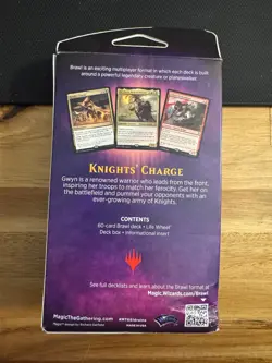 Magic The Gathering Brawl Deck Knights' Charge NEW Sealed (Shelf Wear) - Image 2