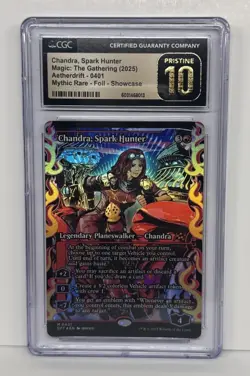 MTG Chandra, Spark Hunter Showcase Foil #401 - CGC Pristine 10 Not PSA - Image 1
