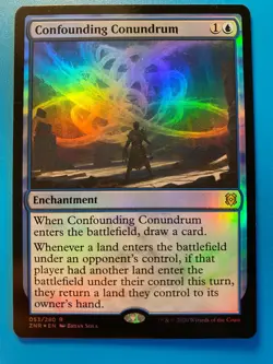 MTG 1x FOIL Confounding Conundrum # 53 Zendikar Rising Magic the Gathering x1 NM - Image 1