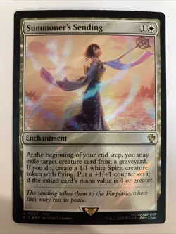Summoner's Sending (Surge Foil) 0029 (NM) Final Fantasy FIC Magic MTG - Image 1