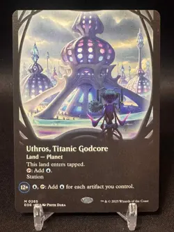 Uthros, Titanic Godcore (Borderless) - MTG Edge of Eternities- Near Mint / NM - Image 1