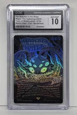 MTG The Watcher in the Water Borderless Poster (Foil) #734 - CGC 10 Not PSA - Image 1
