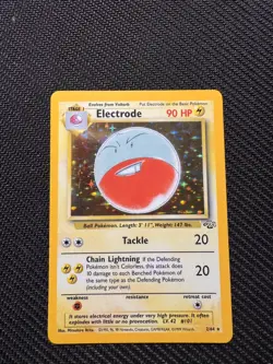 Pokemon TCG Electrode Jungle 2/64 Holo Unlimited Holo Rare LP - Image 1