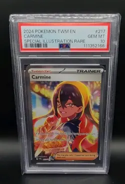 Pokemon TCG Carmine Card 217/167 Sir Twilight Masquerade PSA 10 - Image 1