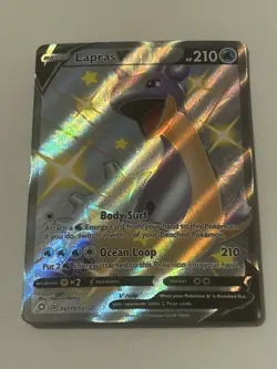 Pokemon TCG Lapras v SV110/SV122 Shining Fates Shiny Vault - Image 1