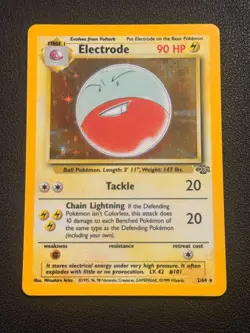 Pokemon Vintage Holo Electrode 2/64 Jungle WotC 1999-LP - Image 3