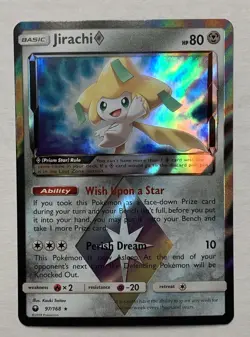 Pokemon Celestial Storm Jirachi Prism Star 97/168 Holo Foil Rare LP - Image 1
