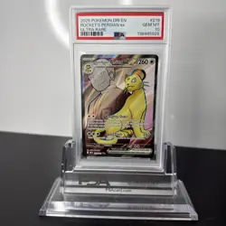2025 Pokemon Destined Rivals #219 Team Rocket’s Persian EX PSA 10 Gem Mint - Image 1
