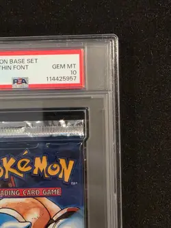 💎SEQUENTIAL 1999 Pokemon PSA 10 Base Set Booster Pack Blastoise Thin Font💎3/3 - Image 4