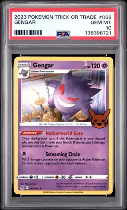 2023 Pokemon Trick or Trade Gengar #066 PSA 10 Gem Mint - Image 1