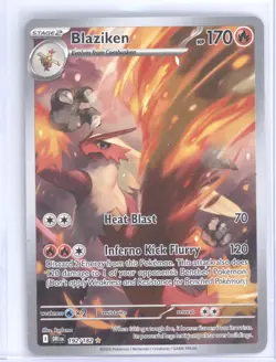 2025 Pokemon S&V Destined Rivals Blaziken Secret Rare #192/182 - Image 1