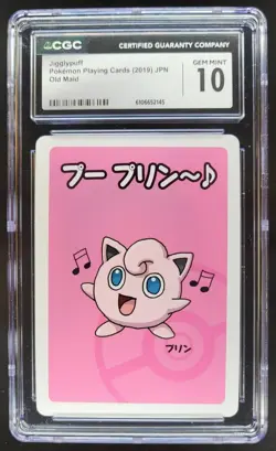 2019 POKEMON PLAYING CARDS JAPANESE JIGGLYPUFF OLD MAID CGC 10 RC7 - Image 1