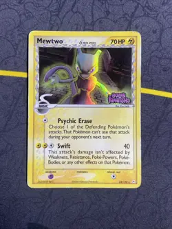 Mewtwo Delta Species 24/110 Reverse HOLO EX Holon Phantoms Stamped Pokemon Hp - Image 1