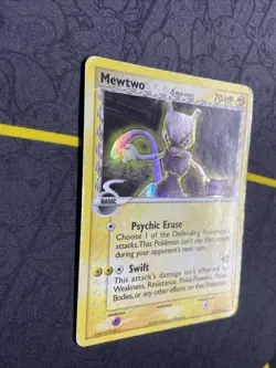 Mewtwo Delta Species 24/110 Reverse HOLO EX Holon Phantoms Stamped Pokemon Hp - Image 2