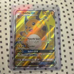 Raichu GX SM90 Sun & Moon Full Art Ultra Rare Holo Promo Pokemon Card - Image 1