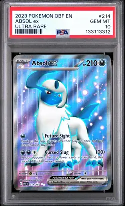2023 POKEMON OBF EN-OBSIDIAN FLAMES ULTRA RARE #214 ABSOL EX PSA 10 - Image 1